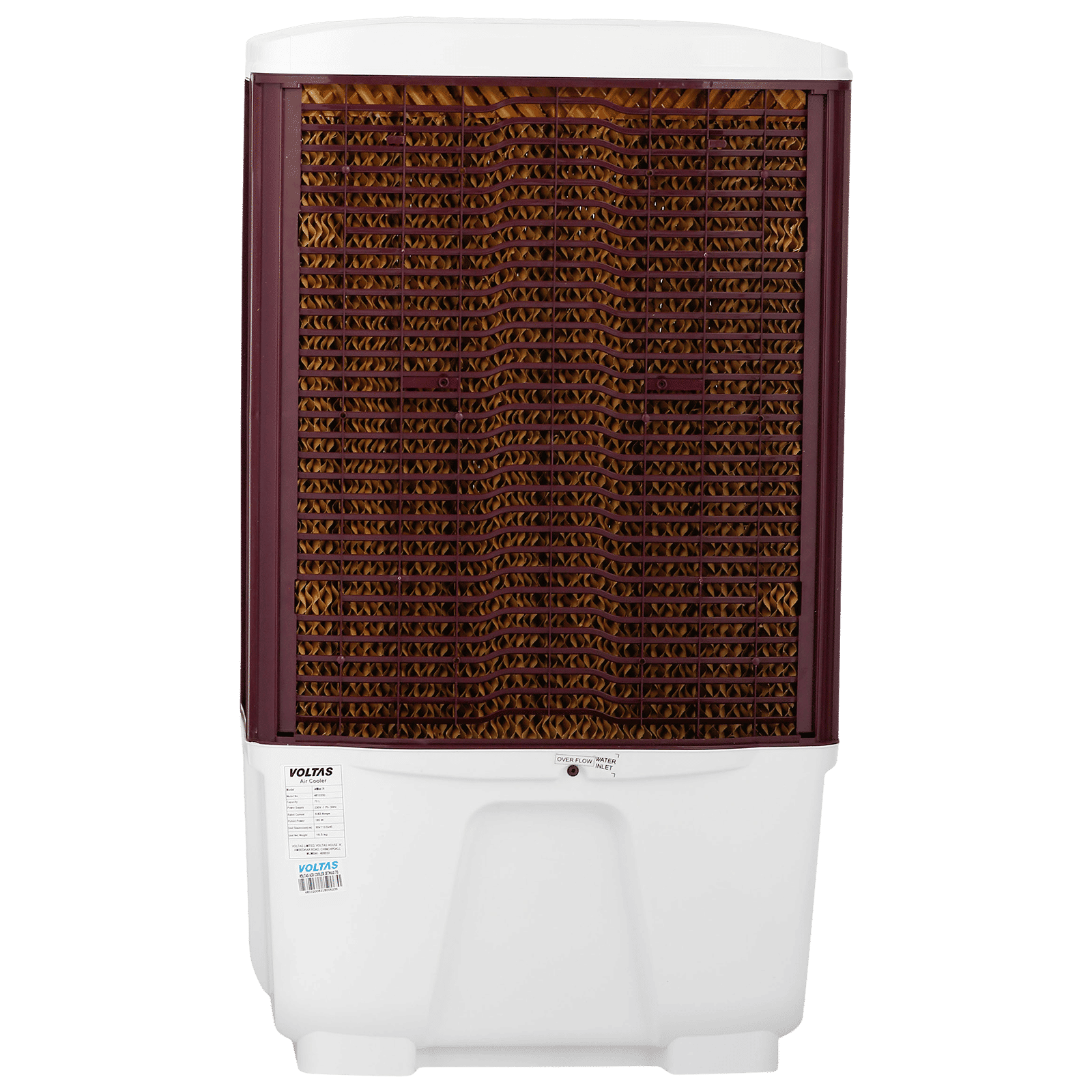 VOLTAS JetMax T 70 Litres Desert Air Cooler with Turbo Air Throw (Smart Humidity Control, White & Burgundy) VOLTAS JetMax T 70 Litres Desert Air Cooler with Turbo Air Throw (Smart Humidity Control, White & Burgundy)_7
