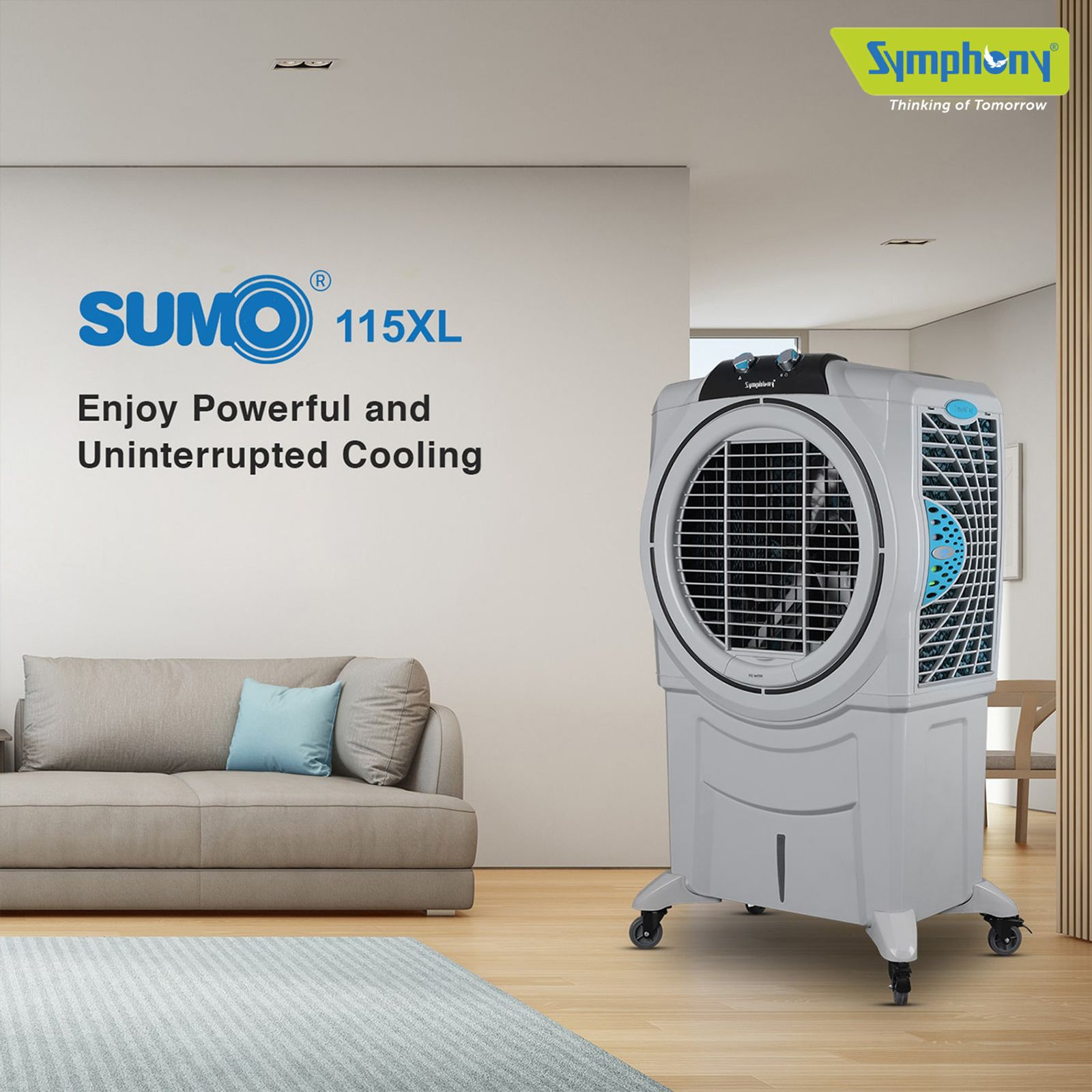 Symphony Sumo 115 XL 115 Litres Desert Air Cooler with i-Pure Technology (Anti-Spill Inlet, White) Symphony Sumo 115 XL 115 Litres Desert Air Cooler with i-Pure Technology (Anti-Spill Inlet, White)_14