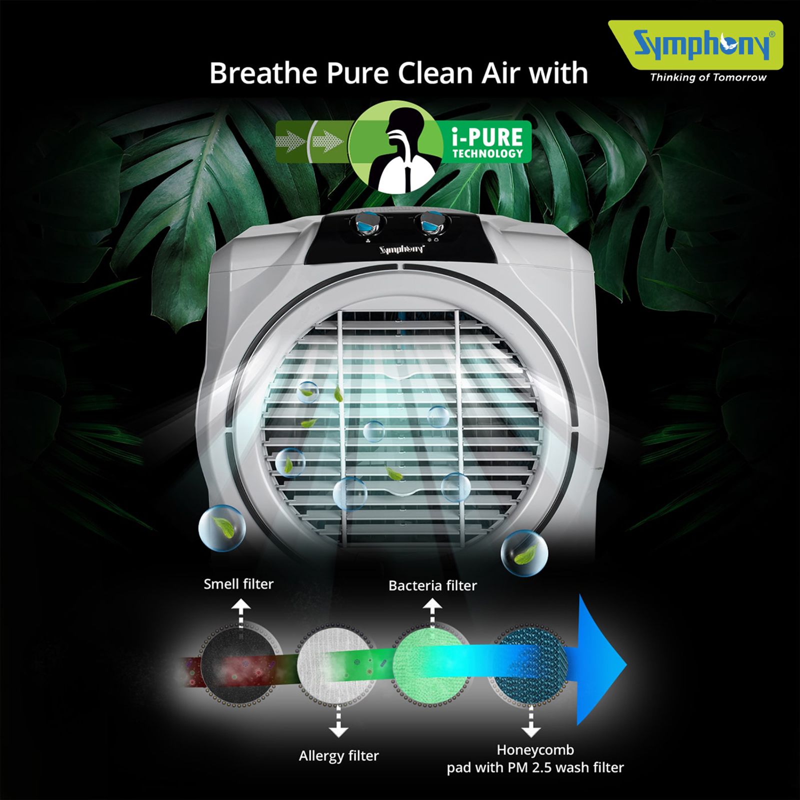 Symphony Sumo 115 XL 115 Litres Desert Air Cooler with i-Pure Technology (Anti-Spill Inlet, White) Symphony Sumo 115 XL 115 Litres Desert Air Cooler with i-Pure Technology (Anti-Spill Inlet, White)_20