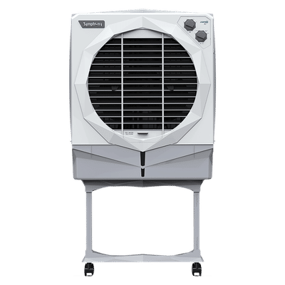 Symphony Jumbo 65 Plus 61 Litres Desert Air Cooler with Auto Louver Movement (Ice Chamber, White)