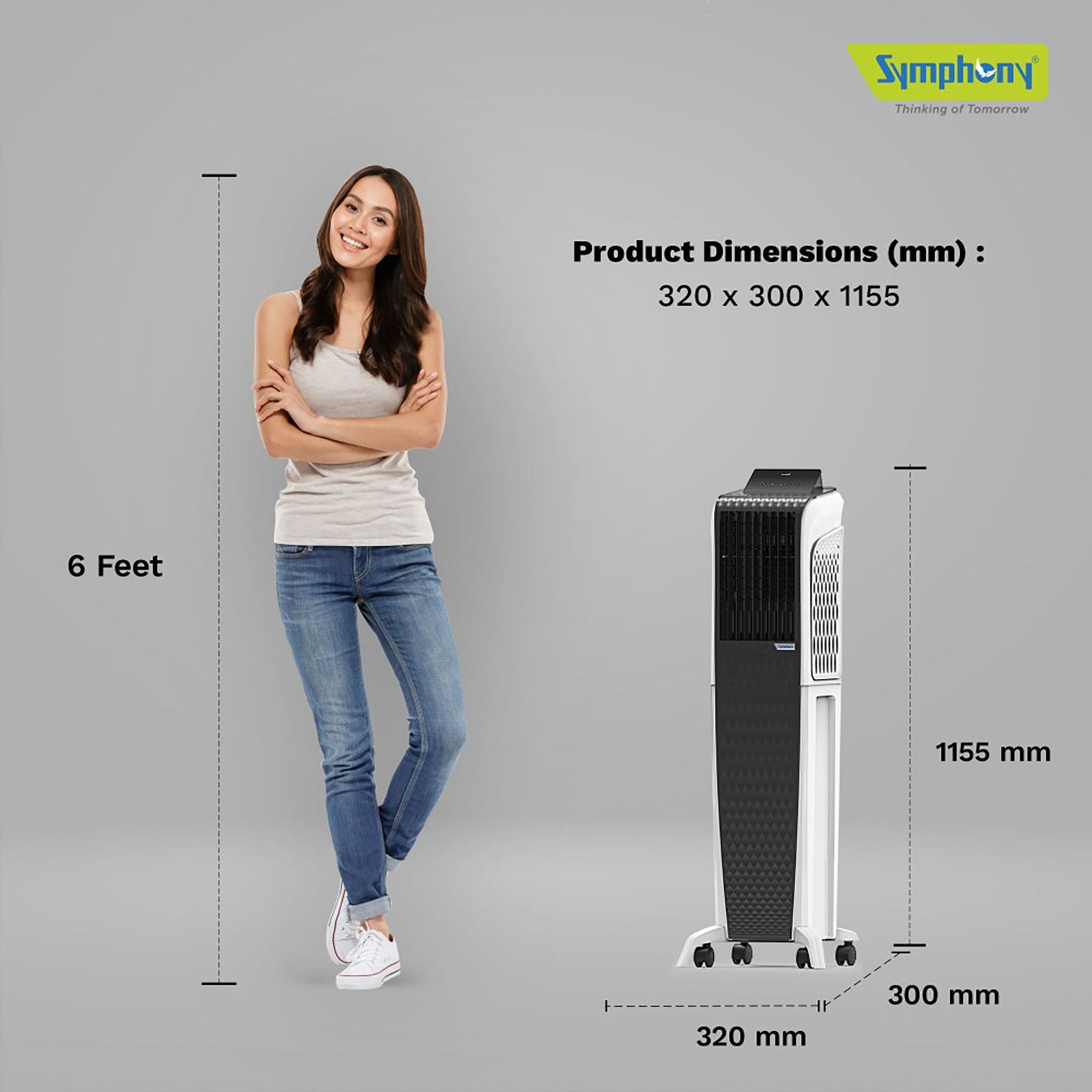 Symphony Diet 3D 55i+ 55 Litres Room Air Cooler with Magnetic Remote (SMPS Technology, Black) Symphony Diet 3D 55i+ 55 Litres Room Air Cooler with Magnetic Remote (SMPS Technology, Black)_19