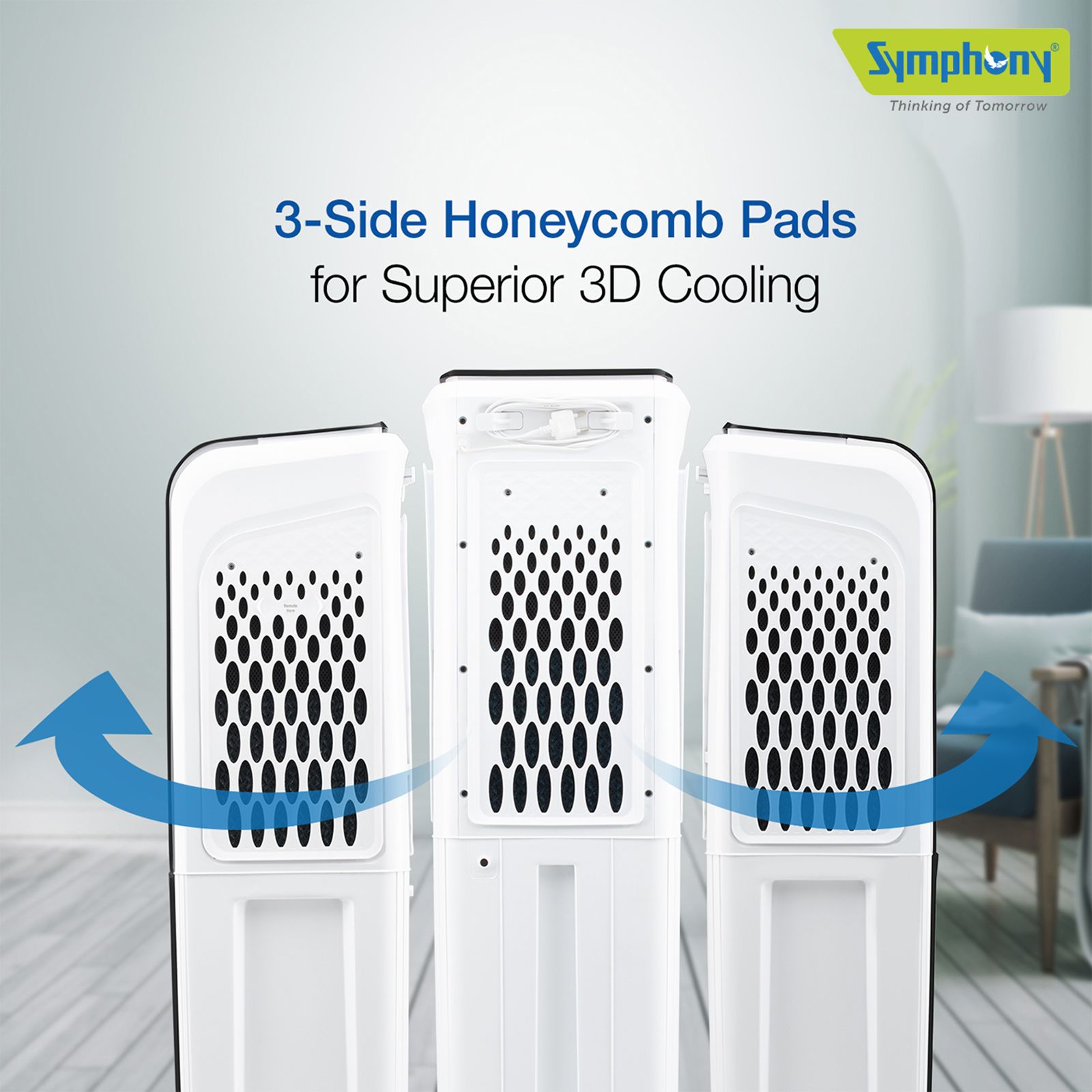 Symphony Diet 3D 30i 30 Litres Personal Air Cooler with Magnetic Remote (SMPS Technology, Black)_16