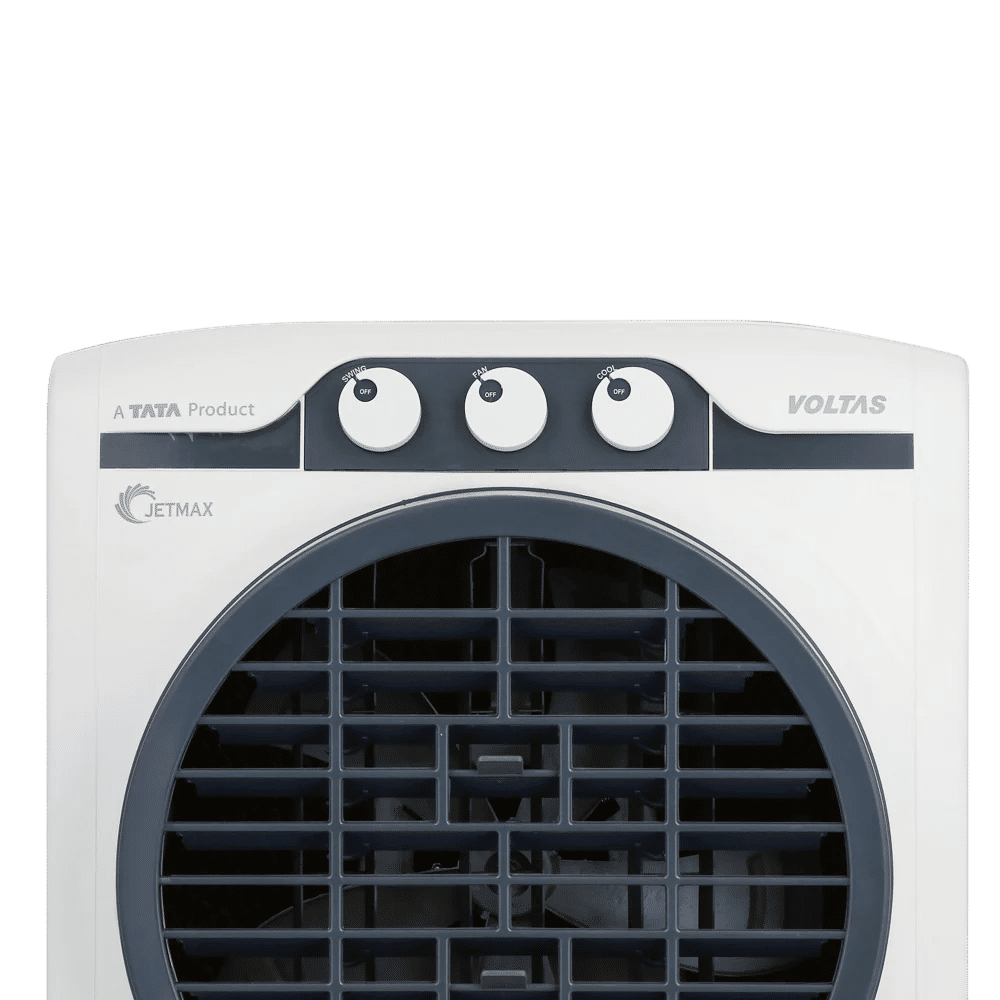 VOLTAS JetMax 54 Litres Desert Air Cooler with Honeycomb Pad (3 Speed Selection, White & Grey) VOLTAS JetMax 54 Litres Desert Air Cooler with Honeycomb Pad (3 Speed Selection, White & Grey)_6