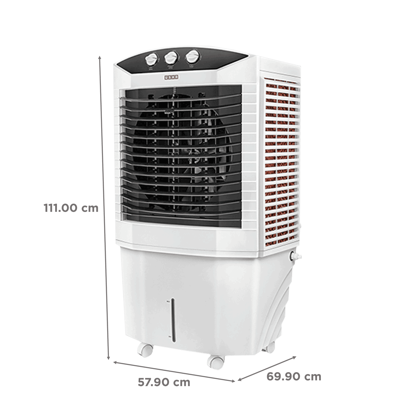 USHA DYNAMO 70 Litres Desert Air Cooler with Inverter Compatible (Thermal Overload Protection, White)_2
