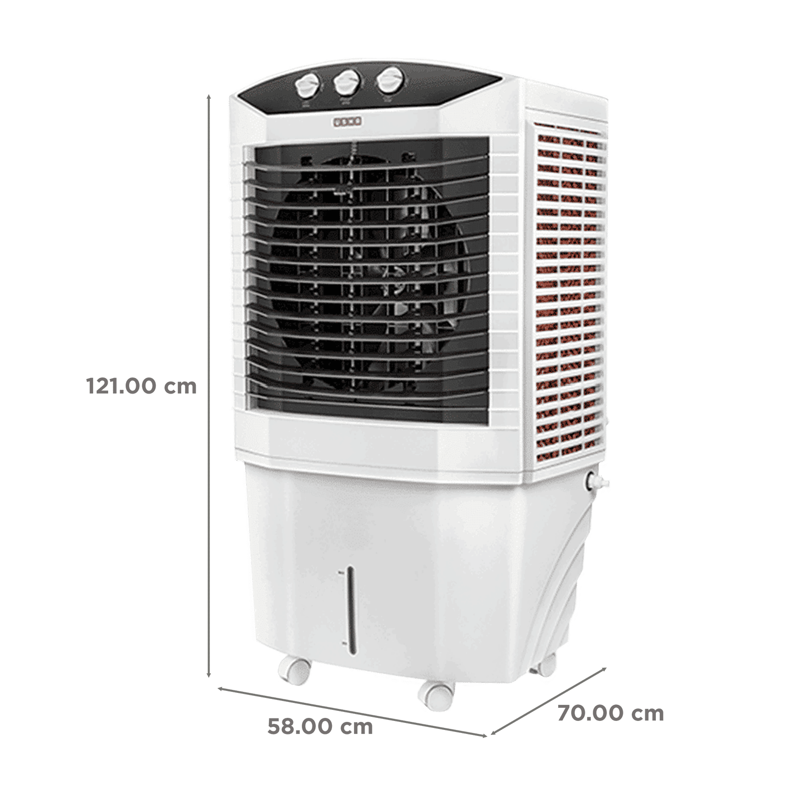 USHA Dynamo 90 Litres Desert Air Cooler with Low Power Consumption (Thermal Overload Protection, White) USHA Dynamo 90 Litres Desert Air Cooler with Low Power Consumption (Thermal Overload Protection, White)_2