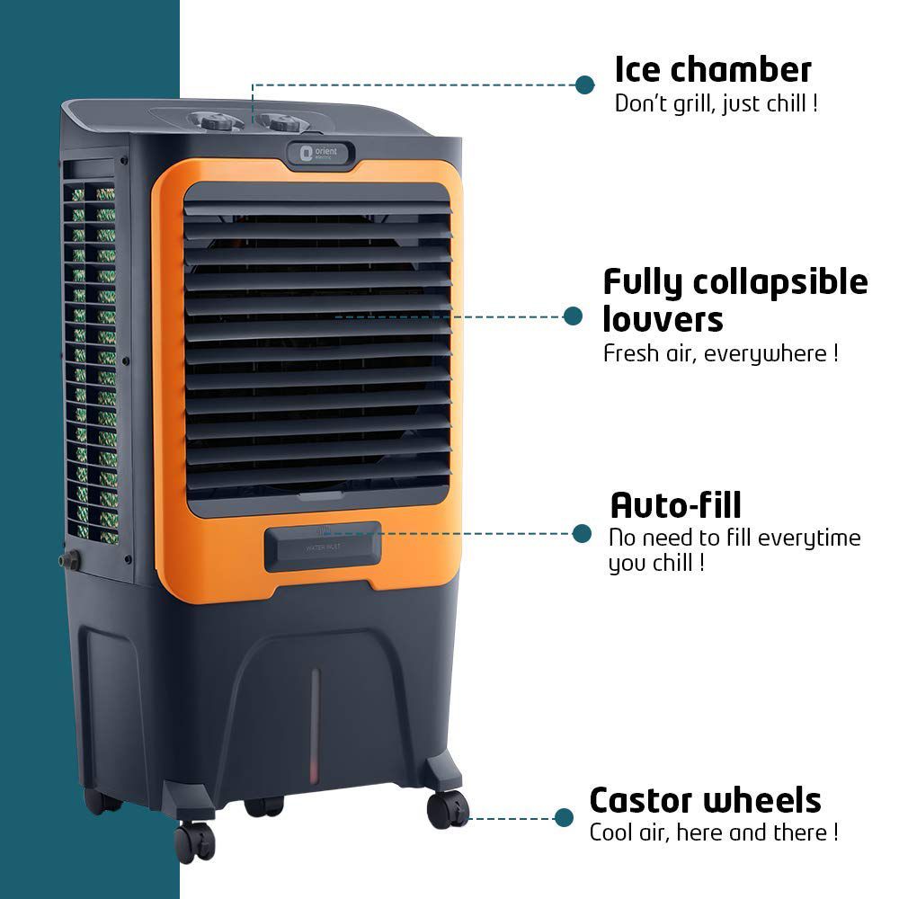 Orient Ultimo 50 Litres Desert Air Cooler with Aerofan Technology (Ice Chamber, Grey) Orient Ultimo 50 Litres Desert Air Cooler with Aerofan Technology (Ice Chamber, Grey)_10