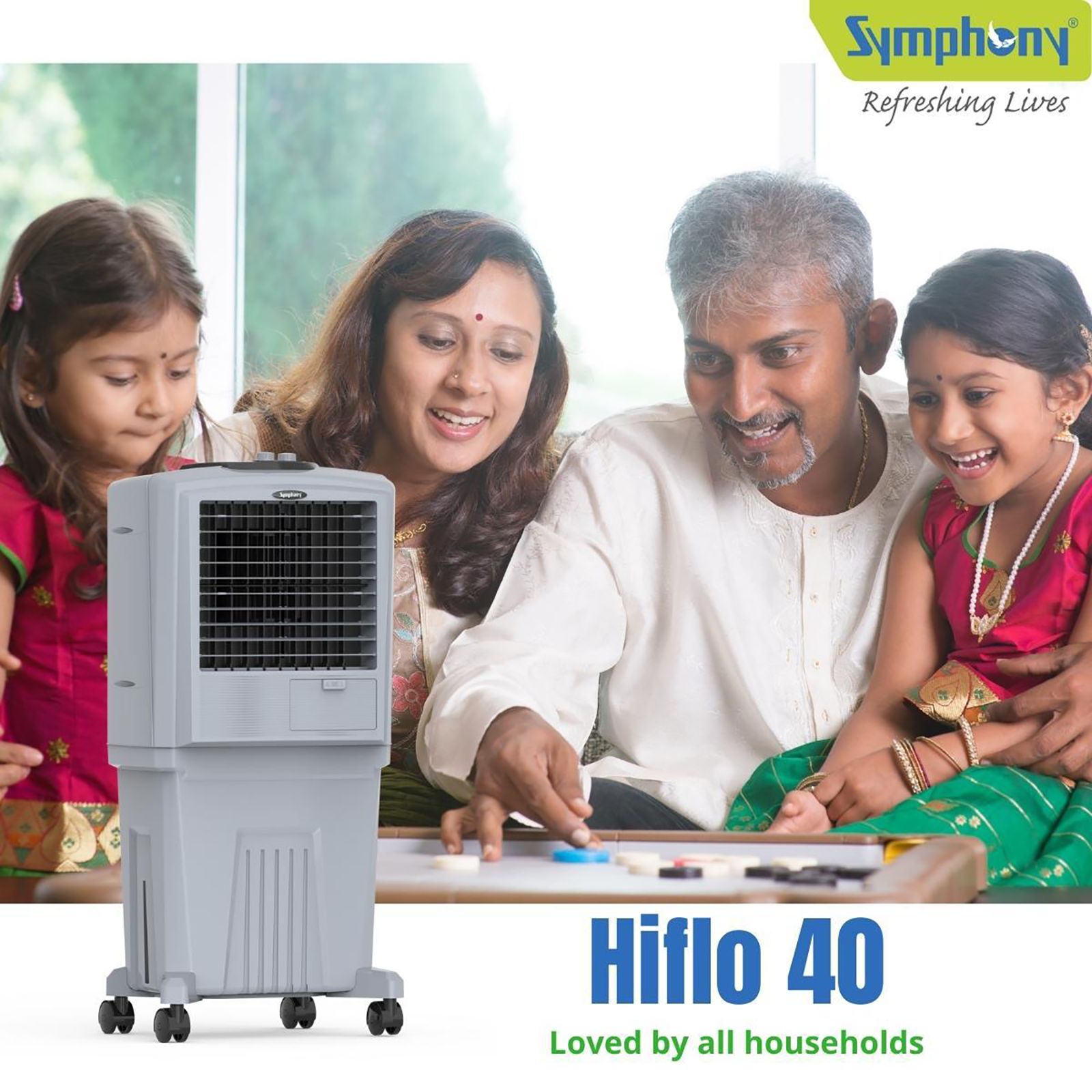 Symphony HiFLO 40 Litres Room Air Cooler with i-Pure Technology (Cool Flow Dispenser, Light Grey) Symphony HiFLO 40 Litres Room Air Cooler with i-Pure Technology (Cool Flow Dispenser, Light Grey)_12