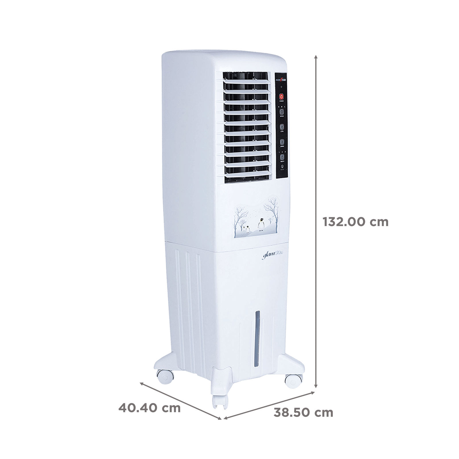 KENSTAR Glam HC RE 50 Litres Tower Air Cooler with Quadraflow Technology (Inverter Compatible, White)_2