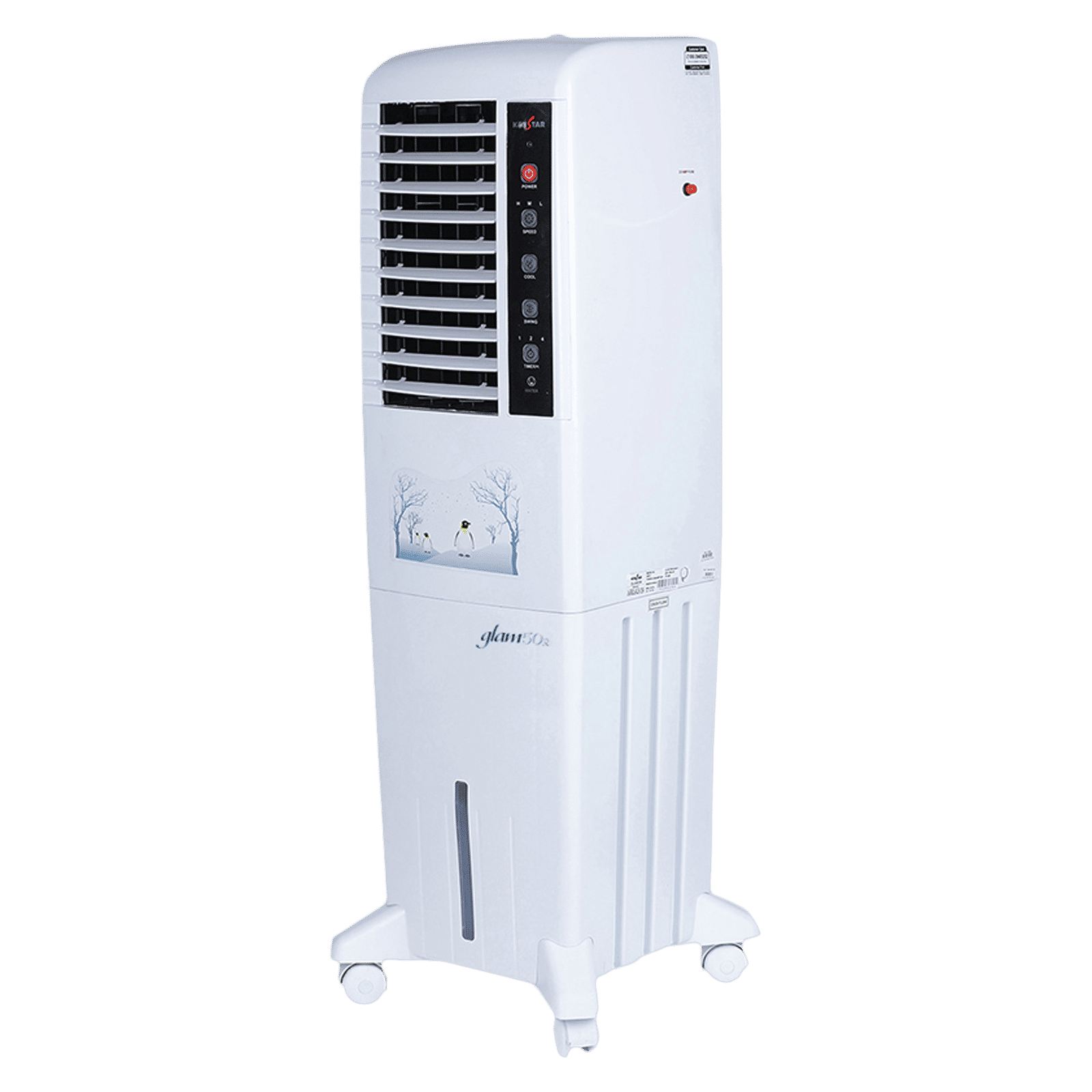 KENSTAR Glam HC RE 50 Litres Tower Air Cooler with Quadraflow Technology (Inverter Compatible, White)_8
