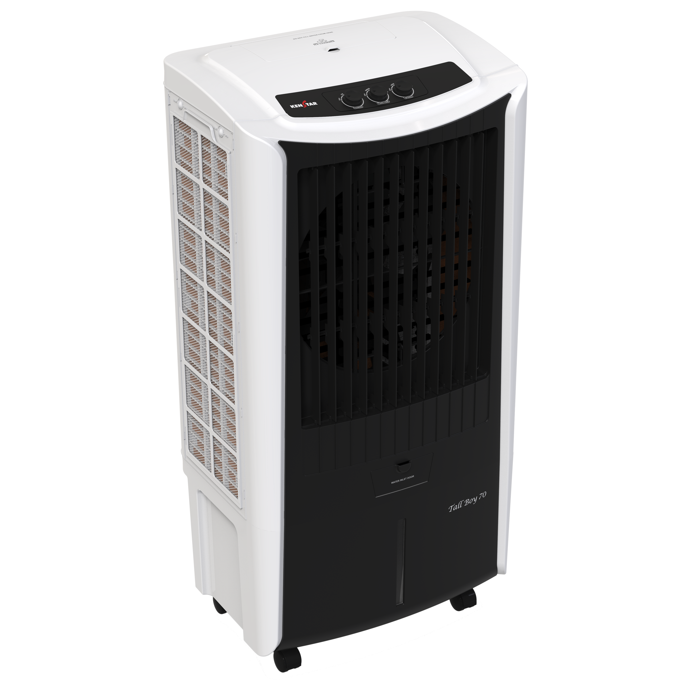 KENSTAR TALLBOY HC 70 Litres Desert Air Cooler (Honeycomb Cooling Technology, KCLTLBBK070FMH-ESV, Black & White) KENSTAR TALLBOY HC 70 Litres Desert Air Cooler (Honeycomb Cooling Technology, KCLTLBBK070FMH-ESV, Black & White)_2