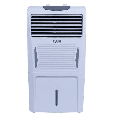 Croma 40 Litres Personal Air Cooler with Inverter Compatible (Ice Chamber, White & Grey)