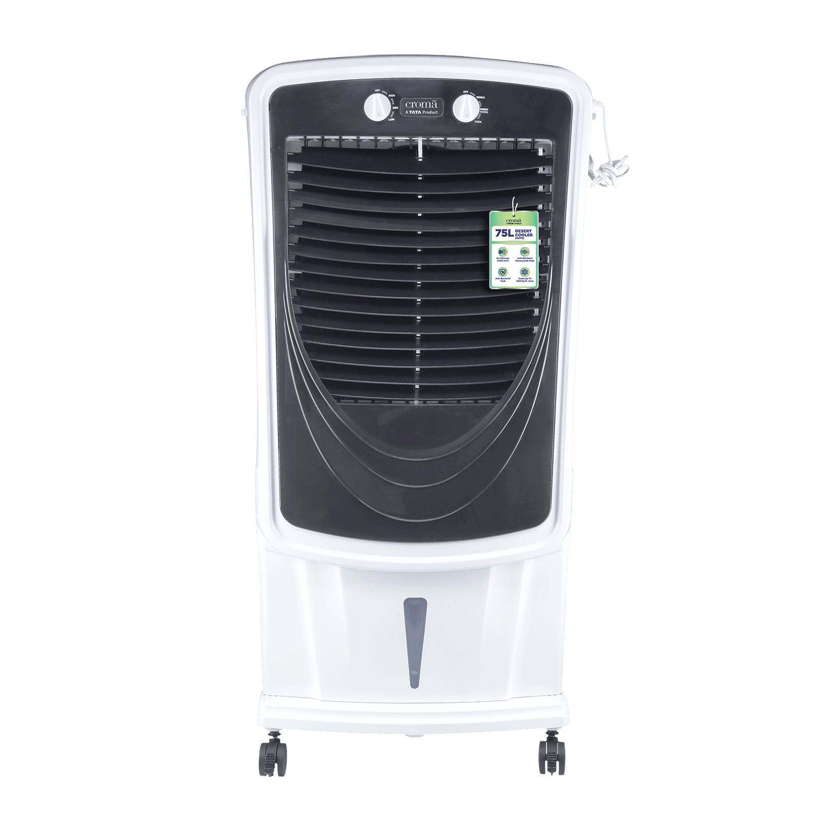 Croma 75 Litres Desert Air Cooler with Inverter Compatible (Evaporative Cooling Technology, White & Black) Croma 75 Litres Desert Air Cooler with Inverter Compatible (Evaporative Cooling Technology, White & Black)_14