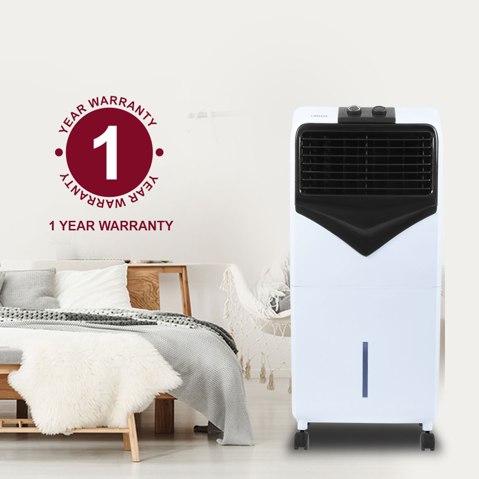 ONIDA 22 Litres Personal Air Cooler (Honeycomb Pads, PC22ADG, White)_8