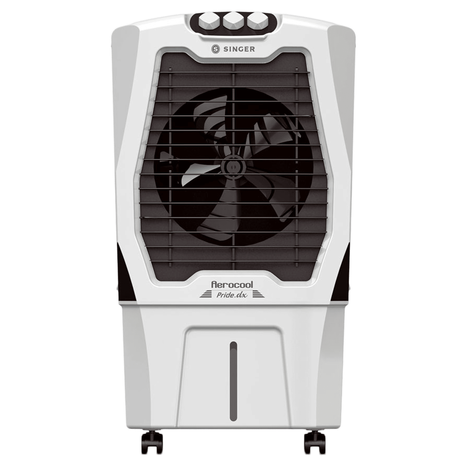 SINGER Aerocool Pride DX 90 Litres Room Air Cooler (3 Fan Speed Selection, Grey and Black) SINGER Aerocool Pride DX 90 Litres Room Air Cooler (3 Fan Speed Selection, Grey and Black)_1