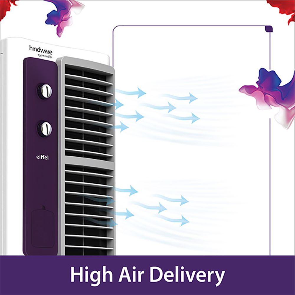 hindware Eiffel 58 Litres Tower Air Cooler (High Air Delivery, 515942, White) hindware Eiffel 58 Litres Tower Air Cooler (High Air Delivery, 515942, White)_7