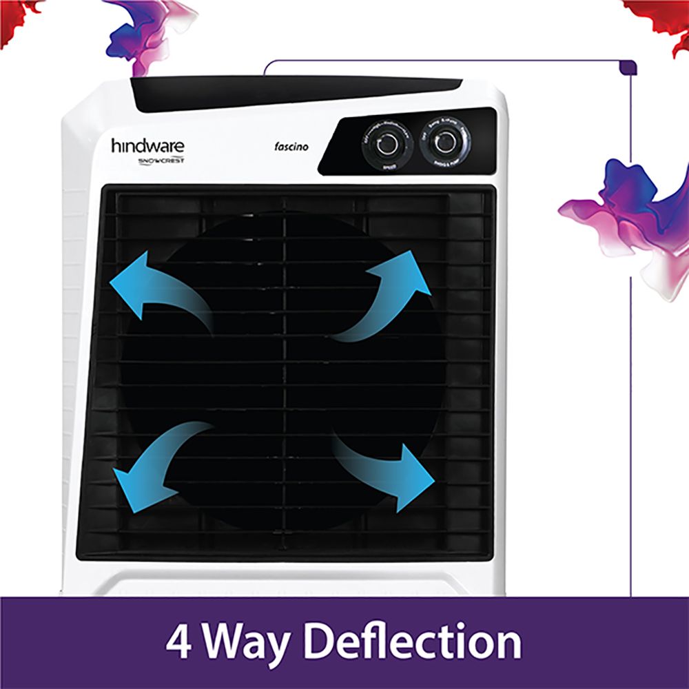 hindware Fascino 60 Litres Desert Air Cooler (High Air Delivery, 524111, White) hindware Fascino 60 Litres Desert Air Cooler (High Air Delivery, 524111, White)_11