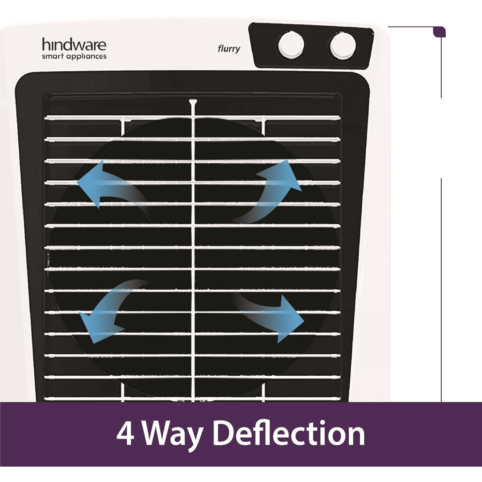 hindware Flurry 52 Litres Desert Air Cooler (Woodwool Pads, 518990, White)_7