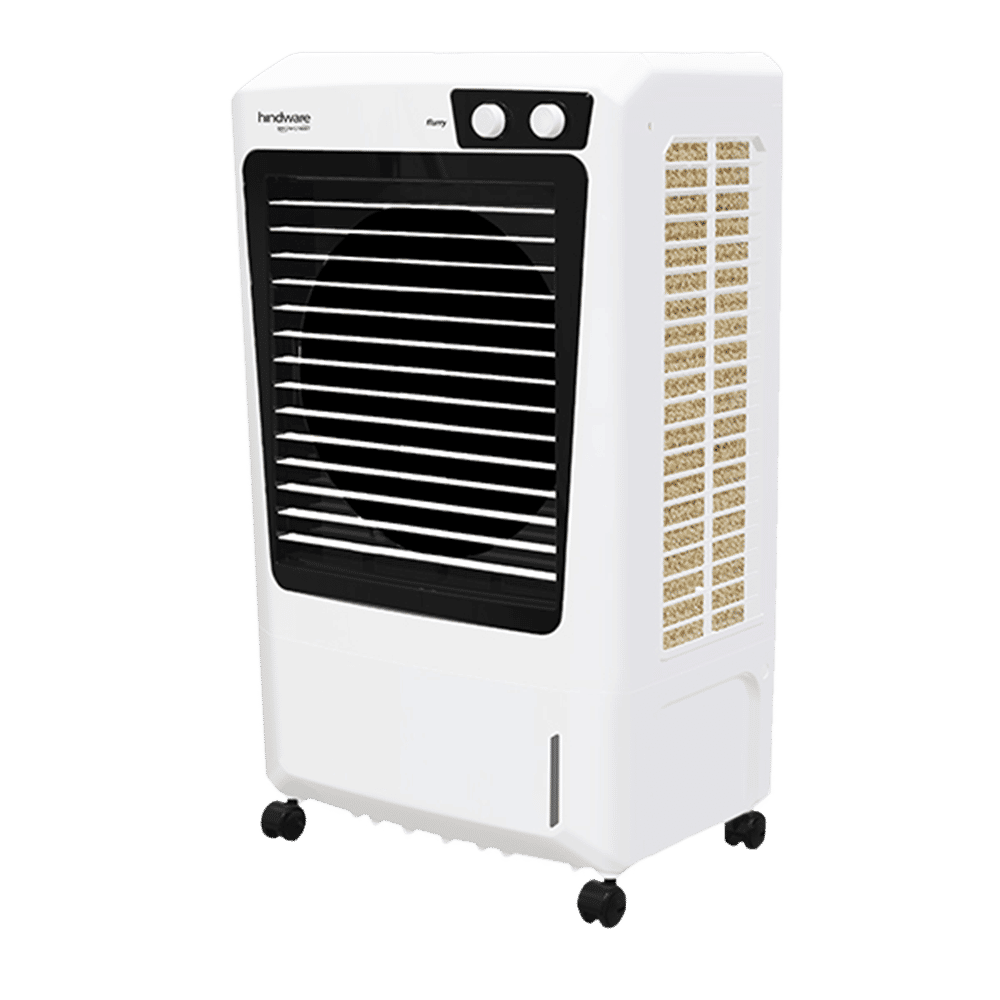hindware Flurry 52 Litres Desert Air Cooler (Woodwool Pads, 518990, White)_2