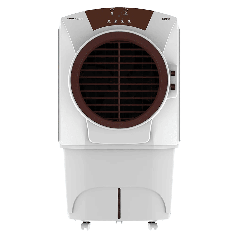 VOLTAS Grand 52E 52 Litres Desert Air Cooler with Thermal Overload Protection (Water Tank Indicator, White & Grey) VOLTAS Grand 52E 52 Litres Desert Air Cooler with Thermal Overload Protection (Water Tank Indicator, White & Grey)_1