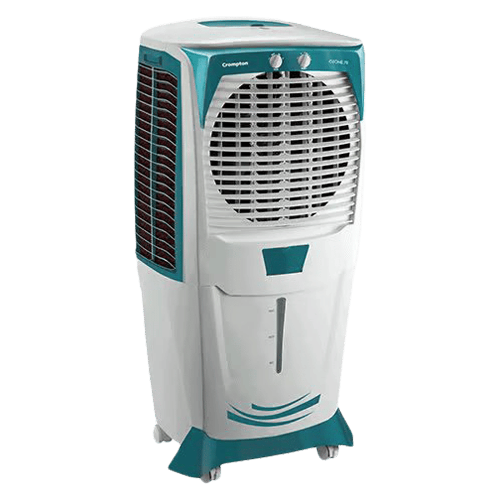 Crompton Ozone 75 Litres Desert Air Cooler (4 Way Air Deflection, ACGC-DAC751, White and Teal) Crompton Ozone 75 Litres Desert Air Cooler (4 Way Air Deflection, ACGC-DAC751, White and Teal)_2