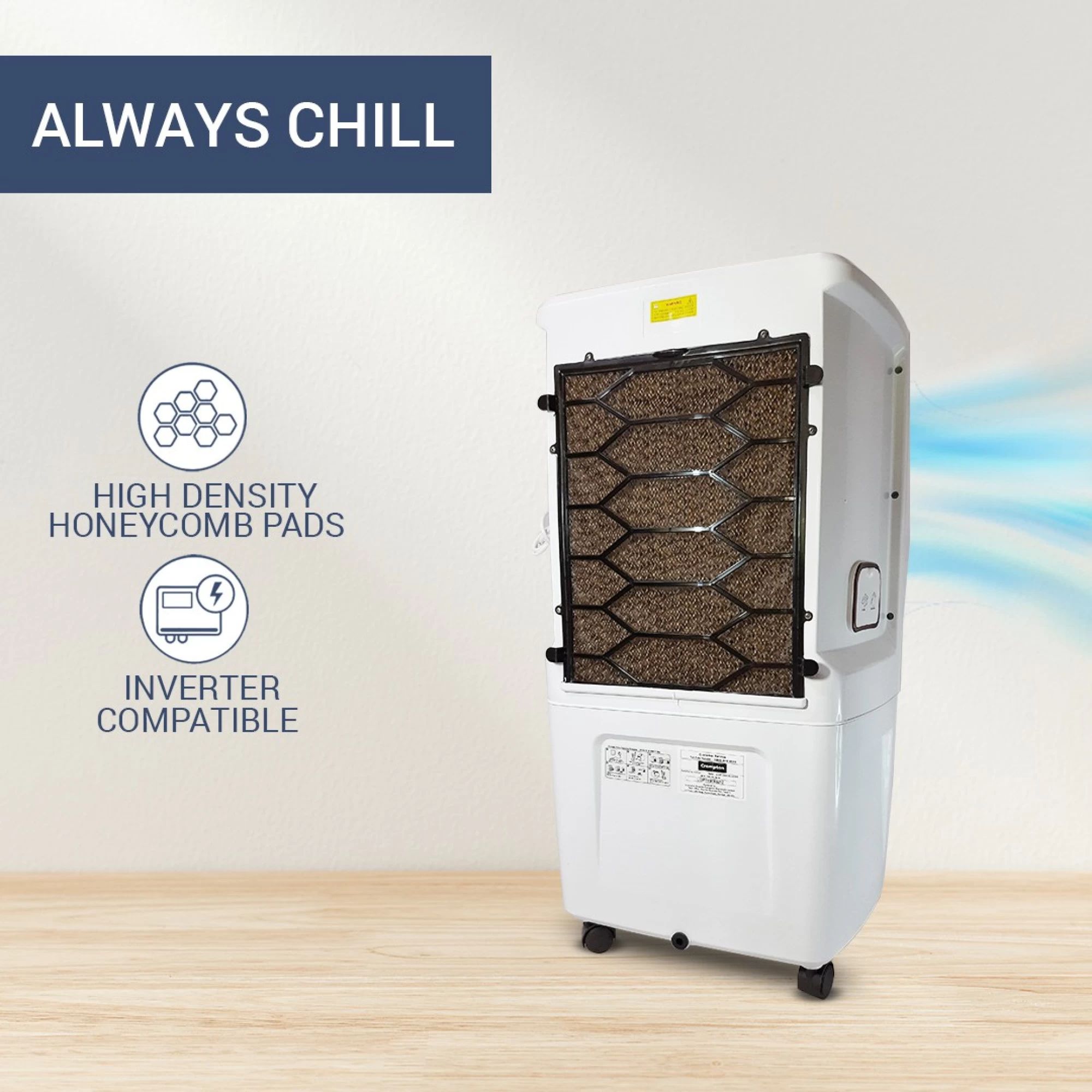 Crompton Marvel Neo 40 Litres Personal Air Cooler (Mosquito Net, ACGC-MARVELNEO40, White) Crompton Marvel Neo 40 Litres Personal Air Cooler (Mosquito Net, ACGC-MARVELNEO40, White)_3