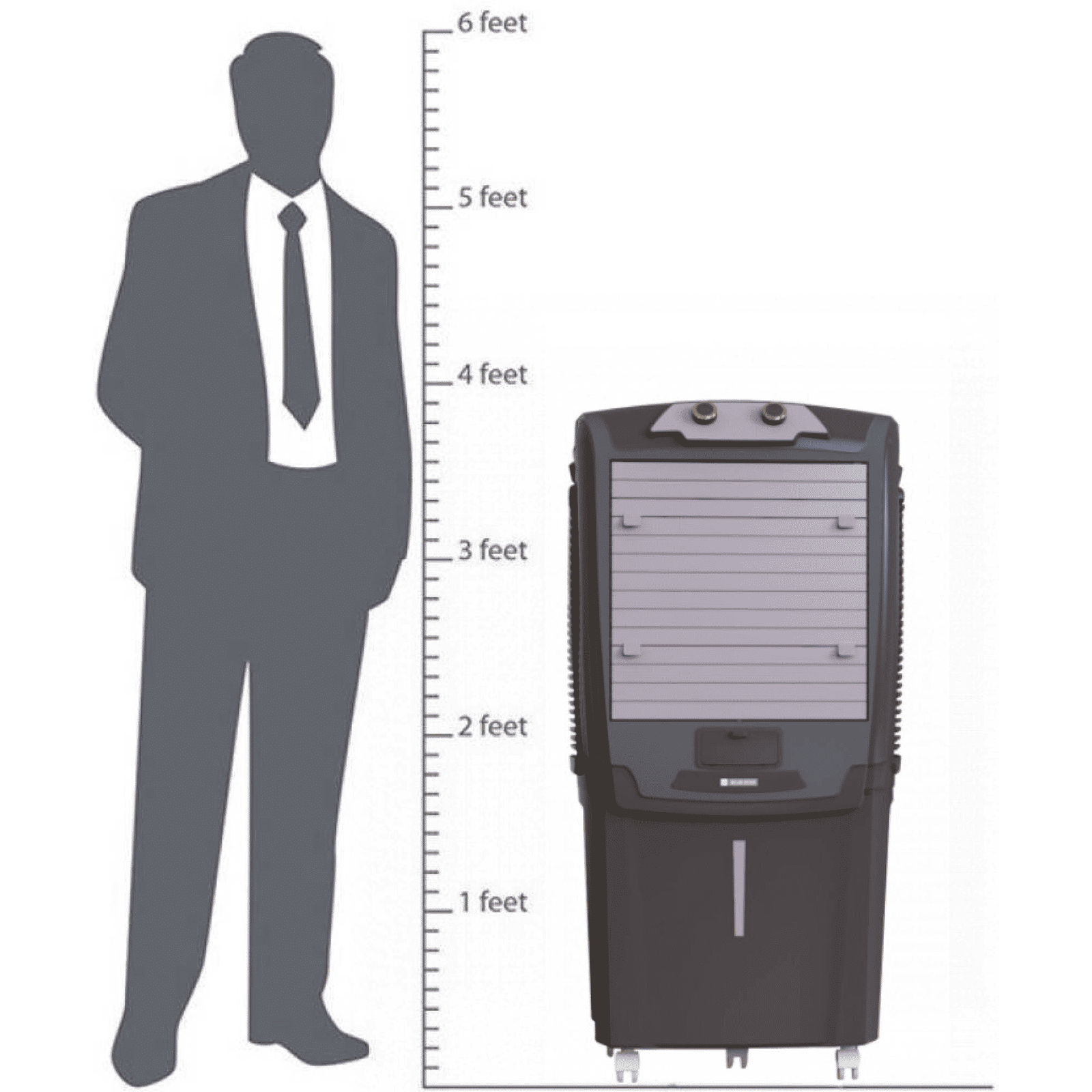 Blue Star AURA NEO 75 Litres Desert Air Cooler with Anti-Microbial Property (Thermal Overload Protection, White & Cool Grey)_7