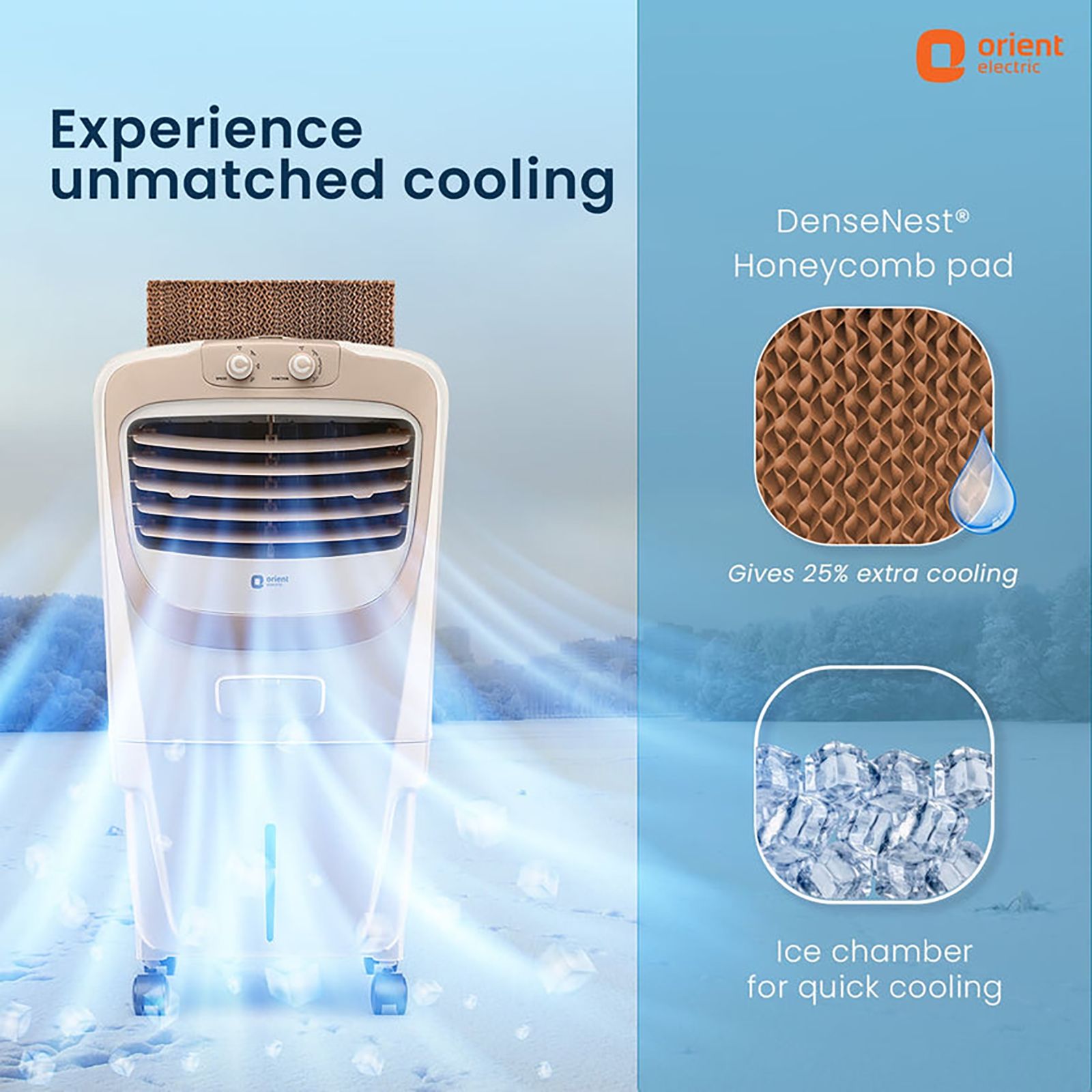 Orient Premia 45 Litres Personal Air Cooler with Dust Filter (Ice Chamber, Beige)_10