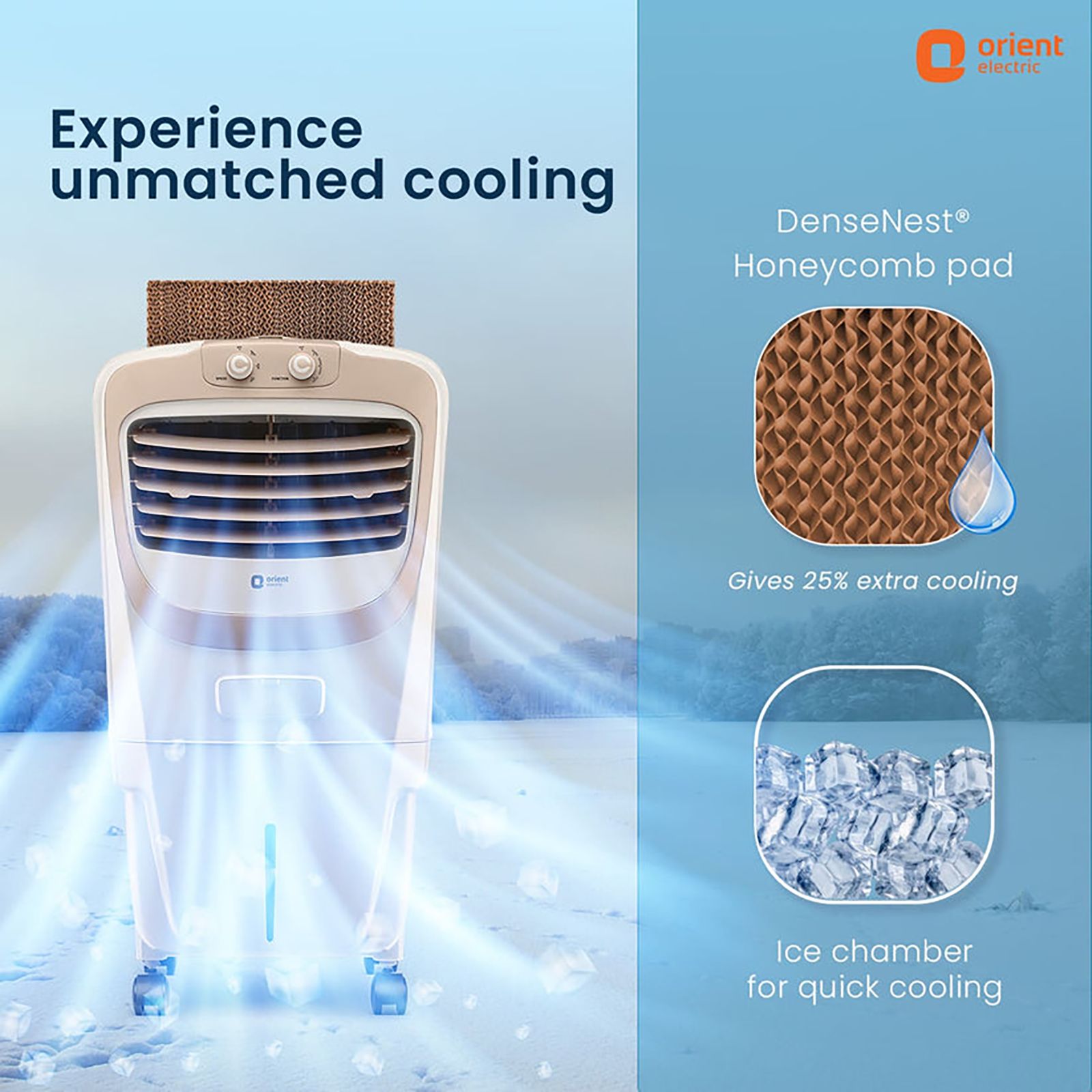 Orient Premia 26 Litres Personal Air Cooler with Dust Filter (Ice Chamber, Beige)_11