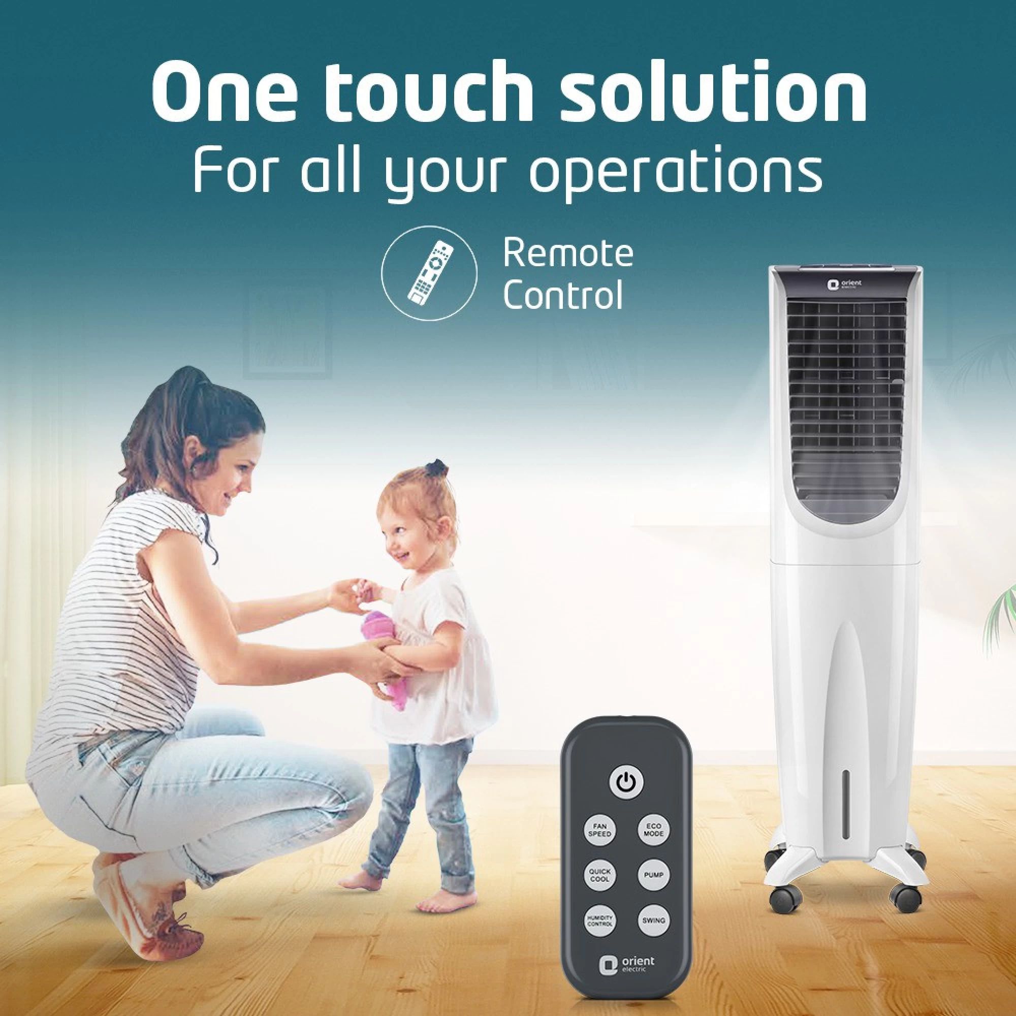Orient Ultimo 55 Litres Tower Air Cooler (Honeycomb Pads, CT5502HR, White) Orient Ultimo 55 Litres Tower Air Cooler (Honeycomb Pads, CT5502HR, White)_3