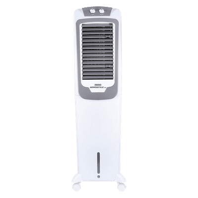 USHA AeroStyles 50 Litres Tower Air Cooler with Dust Filter (EasyClean Ice Chamber, White)