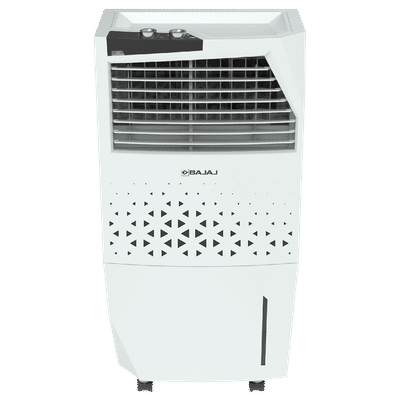 BAJAJ Shield Skive Nios 36 Litres Tower Air Cooler with DuraMarine PRO Pump (Anti Bacterial Hexacool Master, White)