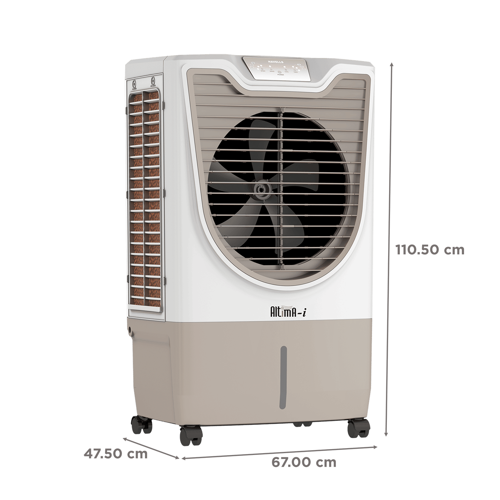 HAVELLS Altima-I 70 Litres Desert Air Cooler with Inverter Compatible (Thermal Overload Protection, White & Champagne Gold)_2