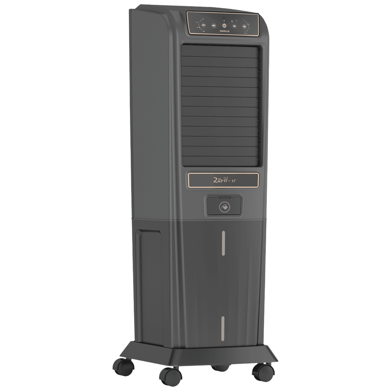 HAVELLS Zurii 35 Litres Tower Air Cooler with Inverter Compatible (Ionizer Air Cleaning Technology, Black & Grey) HAVELLS Zurii 35 Litres Tower Air Cooler with Inverter Compatible (Ionizer Air Cleaning Technology, Black & Grey)_6