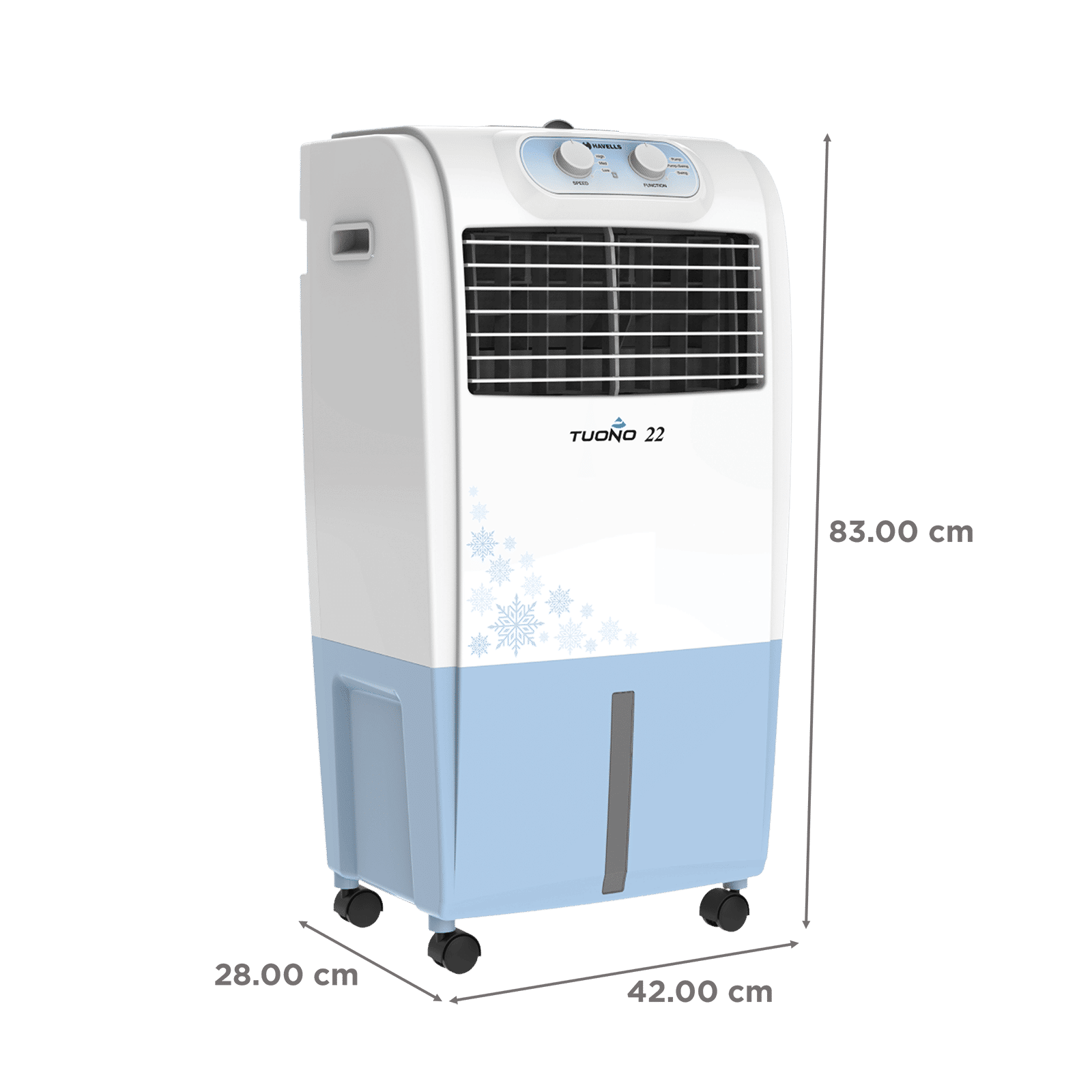 HAVELLS Tuono 22 Litres Personal Air Cooler with Inverter Compatible (Thermal Overload Protection, White & Blue)_2