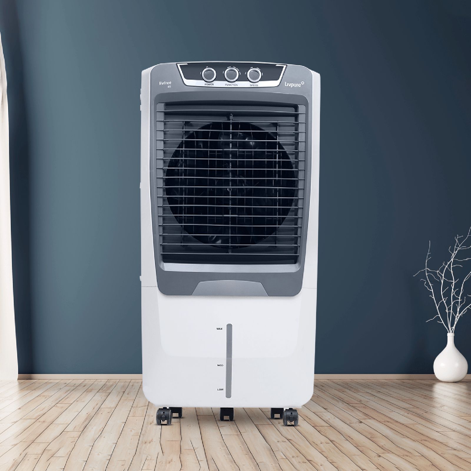 Livpure Livfree 65 Litres Desert Air Cooler with 4 Way Louver Movement (Thermal Overload Protection, White & Grey) Livpure Livfree 65 Litres Desert Air Cooler with 4 Way Louver Movement (Thermal Overload Protection, White & Grey)_10