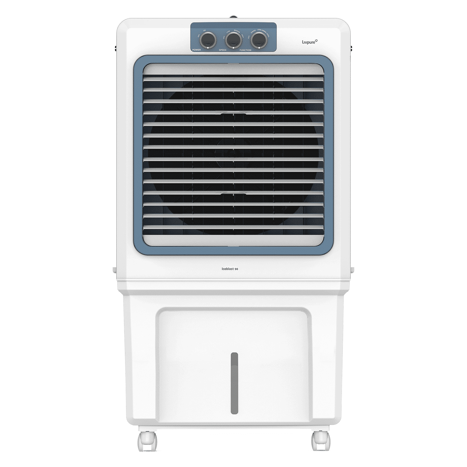 Livpure Ice Blast 90 Litres Desert Air Cooler with Temperature Overload Protection (Inverter Compatible, White & Blue) Livpure Ice Blast 90 Litres Desert Air Cooler with Temperature Overload Protection (Inverter Compatible, White & Blue)_6