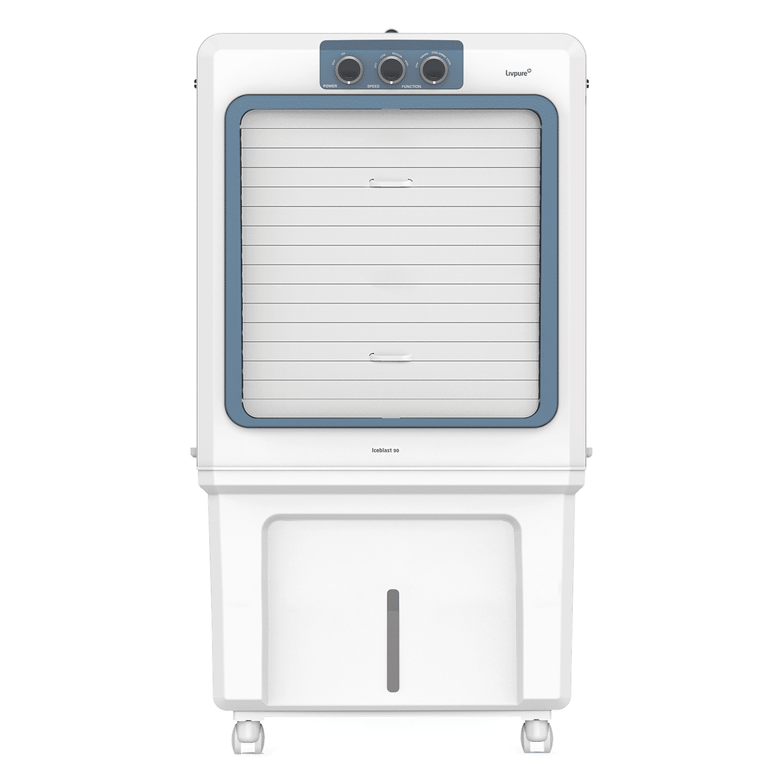 Livpure Ice Blast 90 Litres Desert Air Cooler with Temperature Overload Protection (Inverter Compatible, White & Blue) Livpure Ice Blast 90 Litres Desert Air Cooler with Temperature Overload Protection (Inverter Compatible, White & Blue)_7