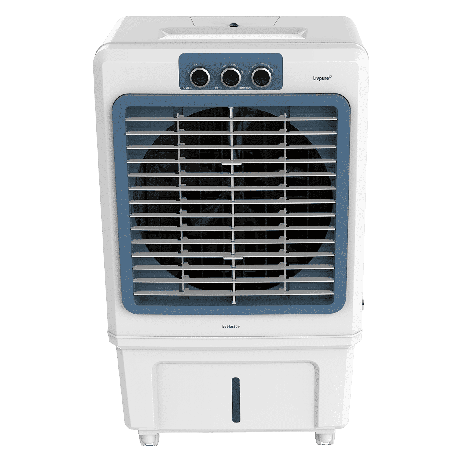 Livpure Ice Blast 90 Litres Desert Air Cooler with Temperature Overload Protection (Inverter Compatible, White & Blue) Livpure Ice Blast 90 Litres Desert Air Cooler with Temperature Overload Protection (Inverter Compatible, White & Blue)_8