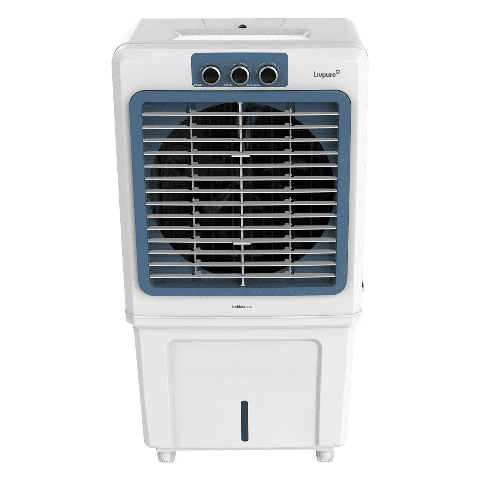 Livpure Ice Blast 115 Litres Desert Air Cooler with Temperature Overload Protection (Inverter Compatible, White & Blue)_8