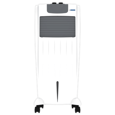 Blue Star ASTRA 35 Litres Personal Air Cooler with Anti-Microbial Property (Cross Drift Technology, White & Dark Grey)