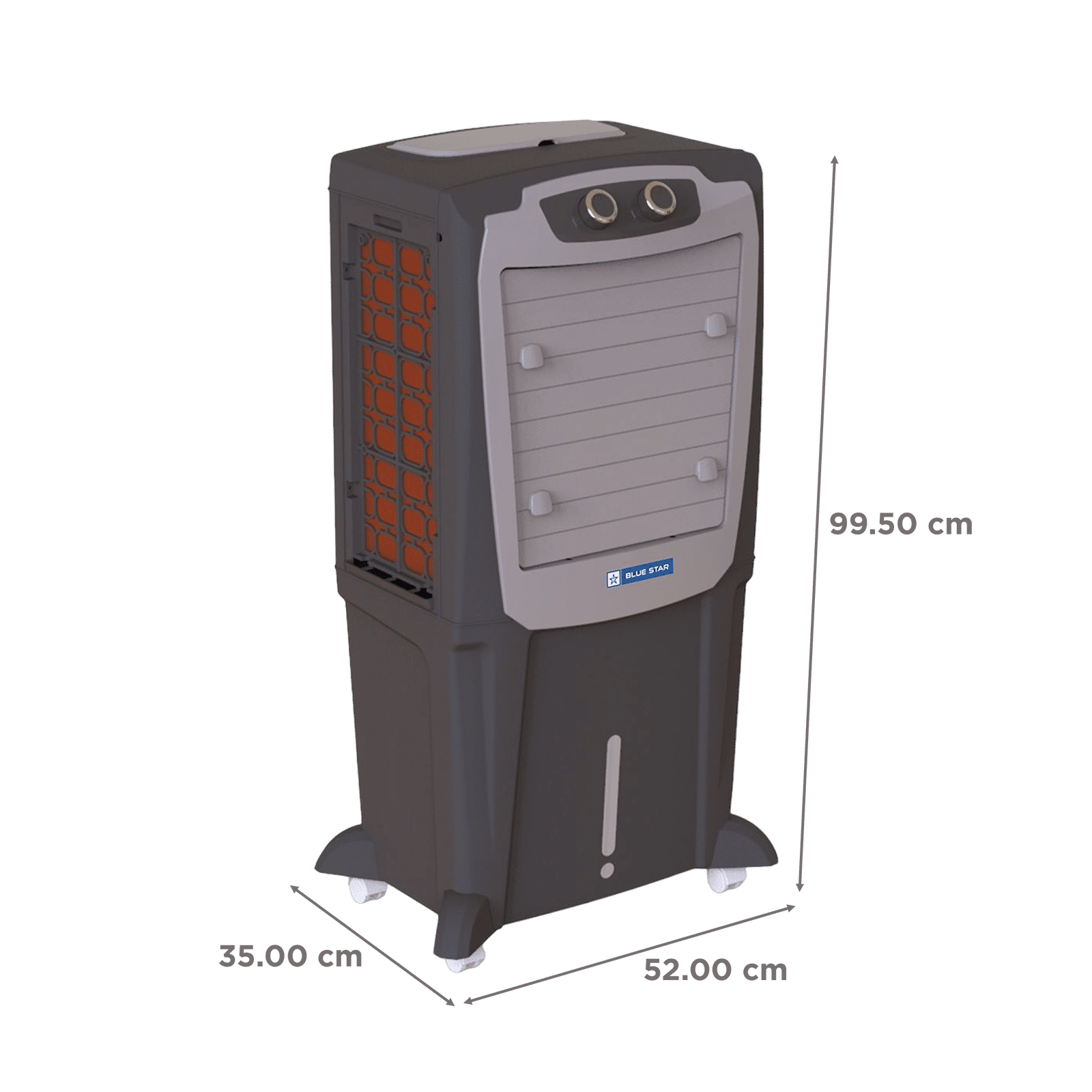 Blue Star AURA NEO 45 Litres Desert Air Cooler with Anti-Microbial Property (Thermal Overload Protection, Grey) Blue Star AURA NEO 45 Litres Desert Air Cooler with Anti-Microbial Property (Thermal Overload Protection, Grey)_2