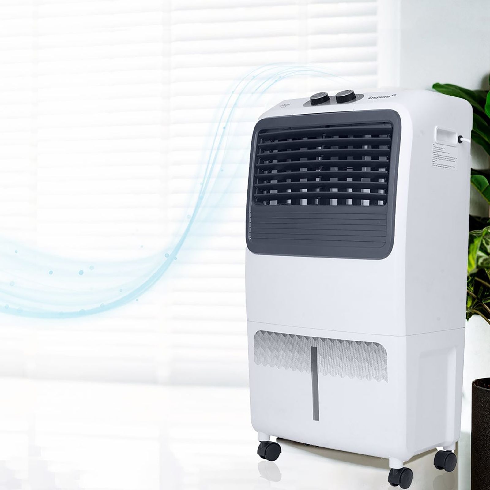 Livpure Chill 35 Litres Personal Air Cooler with Ice Chamber (Thermal Overload Protection, Grey & White)_15