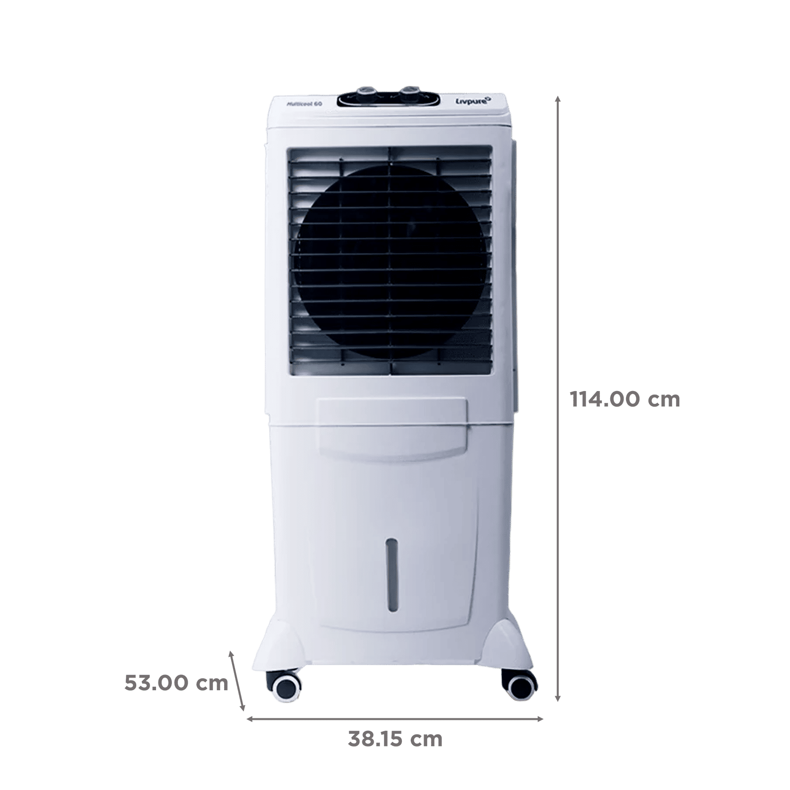 Livpure Multicool 60 Litres Mini Desert Air Cooler with Inverter Compatible (Thermal Overload Protection, White & Grey) Livpure Multicool 60 Litres Mini Desert Air Cooler with Inverter Compatible (Thermal Overload Protection, White & Grey)_2