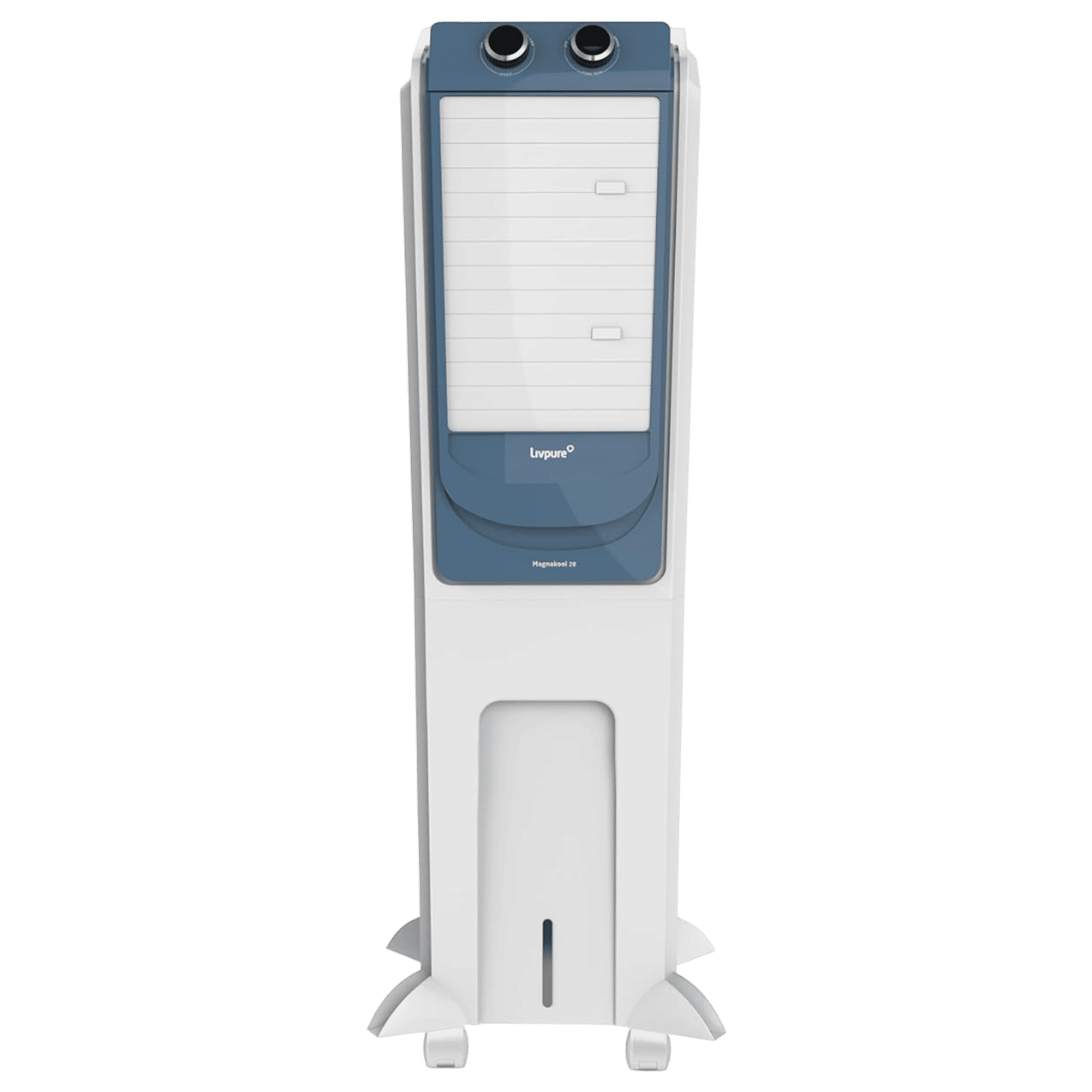 Livpure Magnakool 28 Litres Tower Air Cooler with Thermal Overload Protection (Anti Bacterial Honeycomb Pad, White & Blue) Livpure Magnakool 28 Litres Tower Air Cooler with Thermal Overload Protection (Anti Bacterial Honeycomb Pad, White & Blue)_1