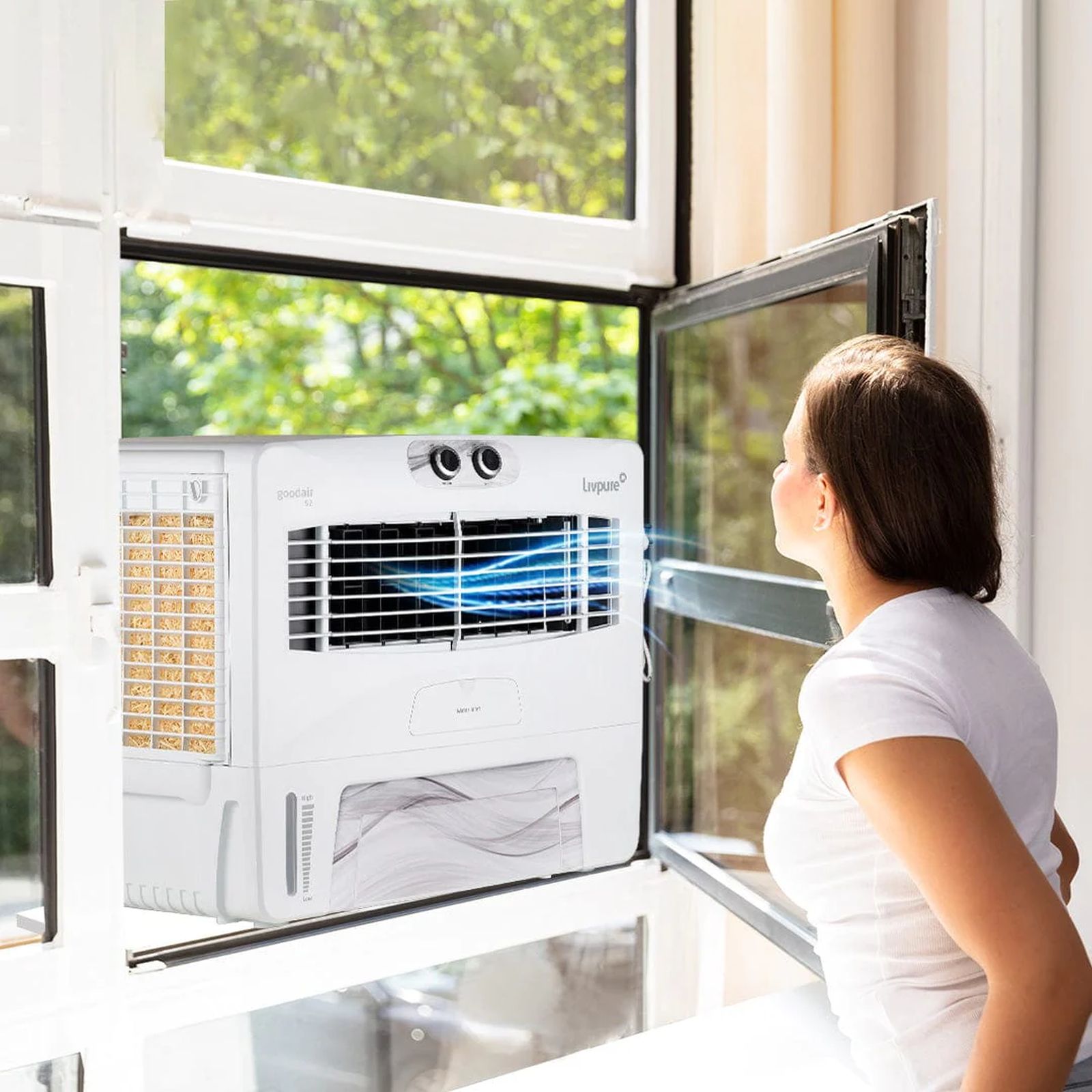 Livpure Goodair 52 Litres Window Air Cooler with Inverter Compatible (Weather Resistant, White)_14