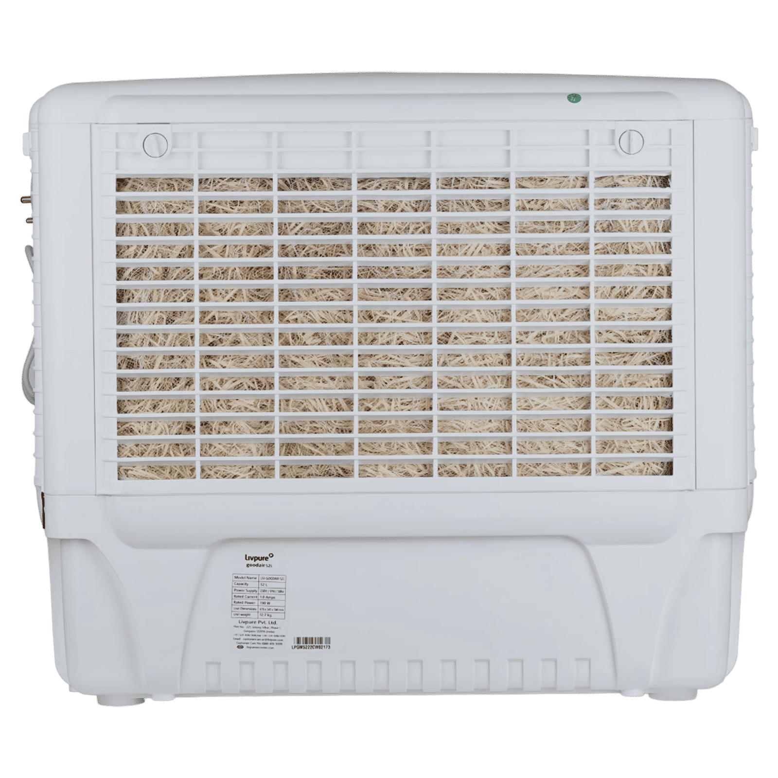 Livpure Goodair 52 Litres Window Air Cooler with Inverter Compatible (Weather Resistant, White)_5