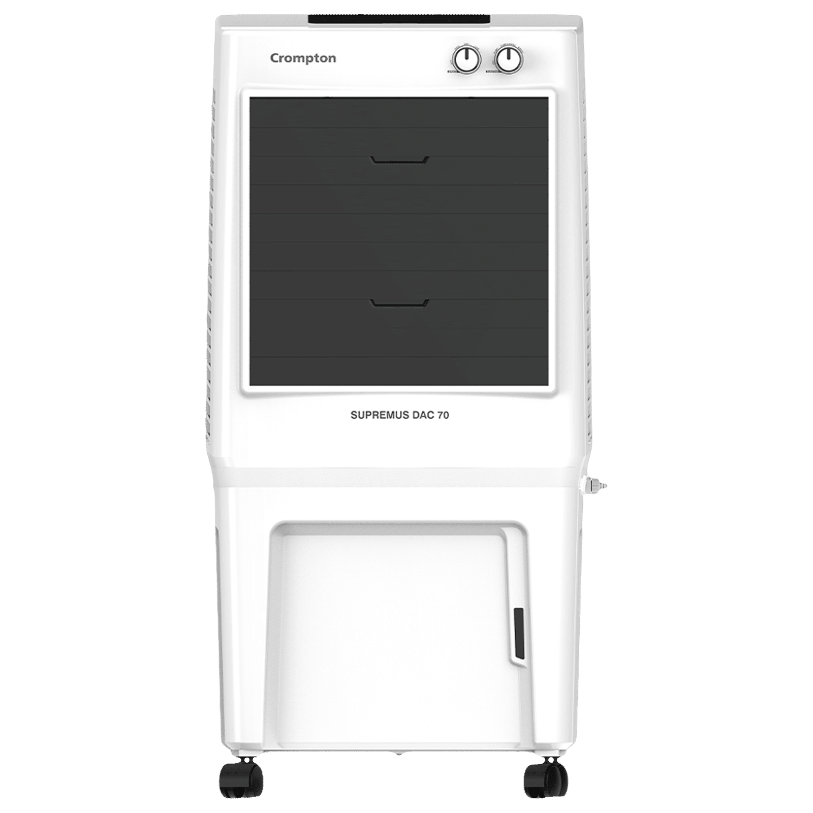 Crompton Supremus 70 Litres Desert Air Cooler with Double Ball Bearing (4 Way Air Deflection, White & Black) Crompton Supremus 70 Litres Desert Air Cooler with Double Ball Bearing (4 Way Air Deflection, White & Black)_1
