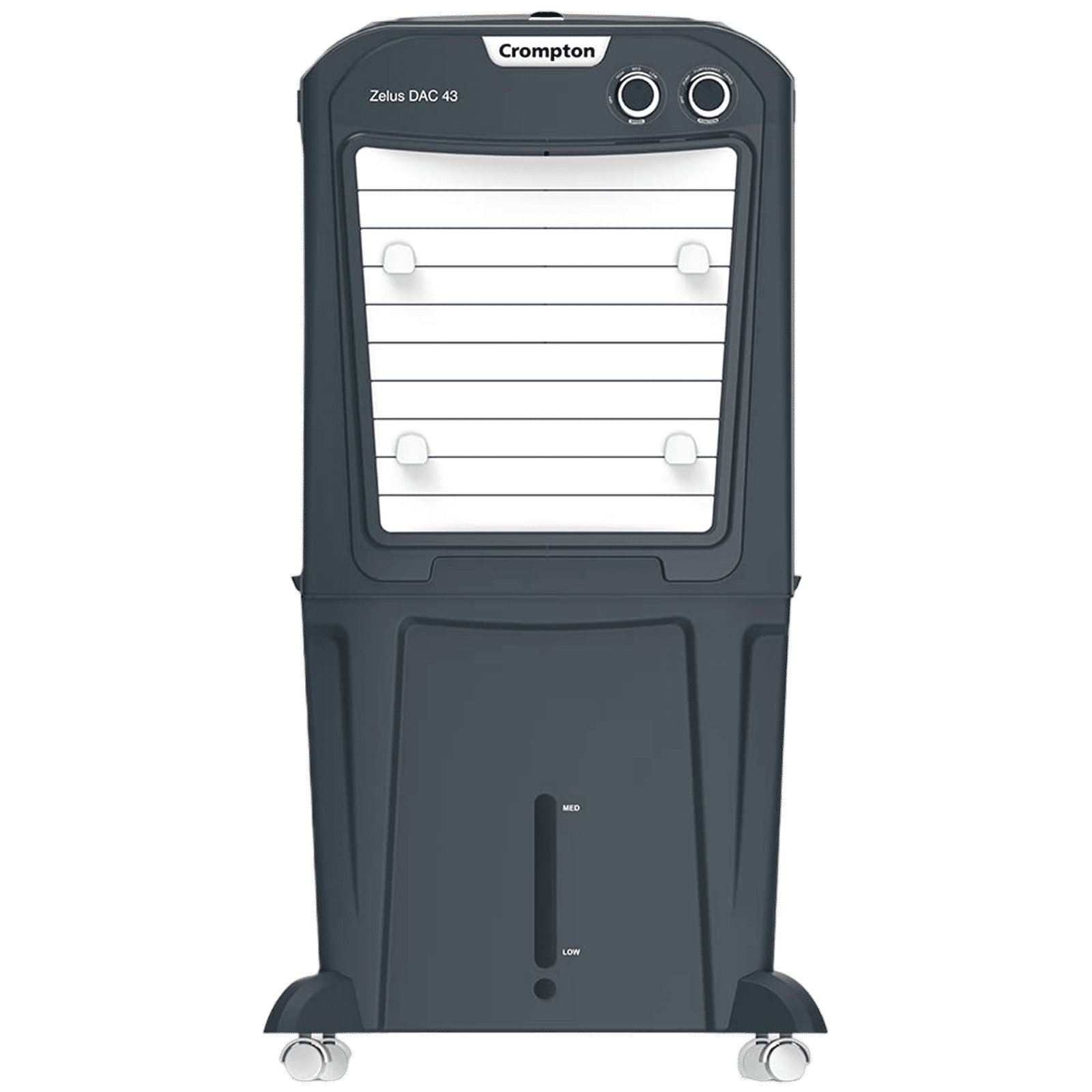 Crompton Zelus DAC 43 Litres Mini Desert Air Cooler with Everlast Pump (4-Way Air Deflection, Grey) Crompton Zelus DAC 43 Litres Mini Desert Air Cooler with Everlast Pump (4-Way Air Deflection, Grey)_1