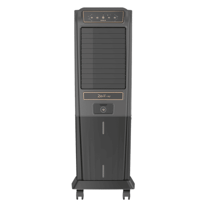 Havells Zurii 40 Litres Tower Air Cooler with Dust Filter Net (Low Water Alarm, Black & Grey)