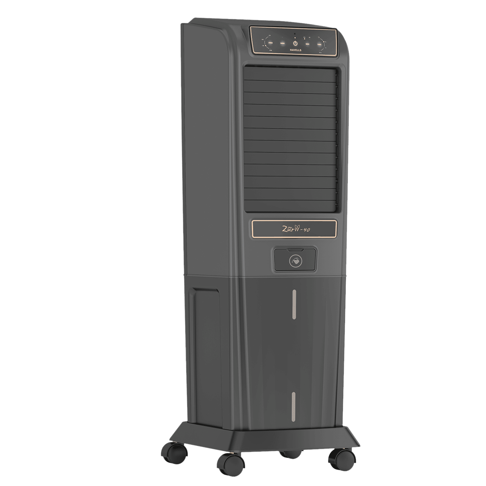 Havells Zurii 40 Litres Tower Air Cooler with Dust Filter Net (Low Water Alarm, Black & Grey) Havells Zurii 40 Litres Tower Air Cooler with Dust Filter Net (Low Water Alarm, Black & Grey)_5
